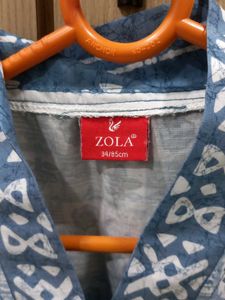 Stylish Blue Printed Kurta