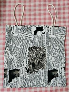 Unique Newspaper Print Crop Top