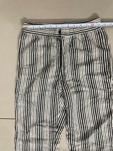 Cotton Striped Pants