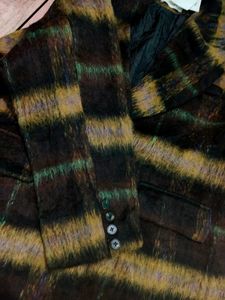 Cozy Plaid Longline Coat