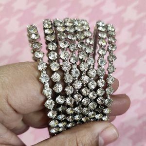 Beautiful Set Of 8 AD Studded Bangles