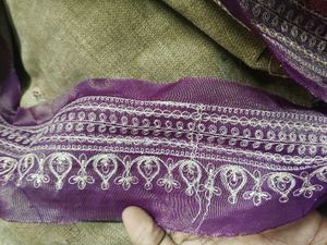 Embroidered Purple lace