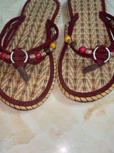 Boho Beaded Flip Flops