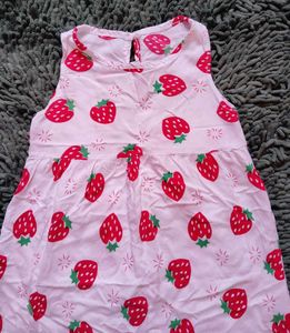 Strawberry Print Dress