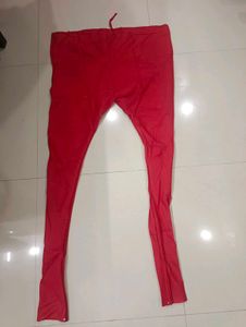 Embroidered Orange red Kurta bottom and dupatta se