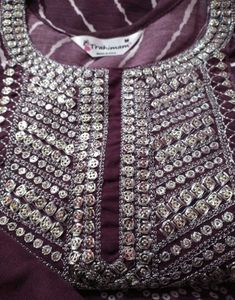 wine colour 3 piece kurta suit