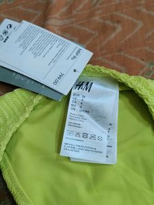Textured Lime Green Bikini Bottom
