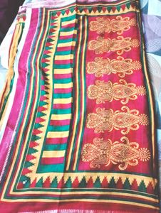 Pink &amp; Yellow Saree