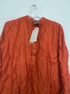 Men's Orange Kurta