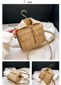Cute Jacket Shaped Crossbody Bag - 2