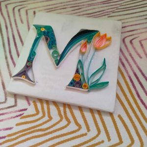 Handcrafted Quilling Paper Initial “M”