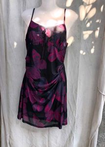 231110. Chic Butterfly Print Mini Dress