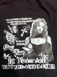 Black Graphic Print T-Shirt