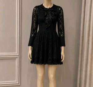 gothic black short dress from h&m