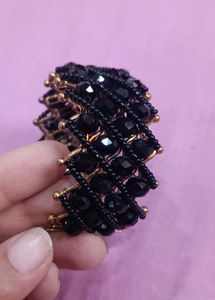 Stylish Black Crystal Beaded Bracelet✨✨