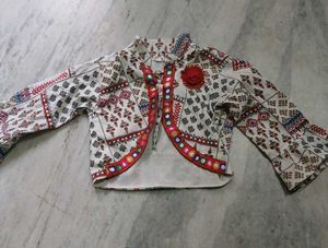 Boho Embroidered Jacket Style Blouse