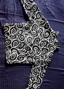Unique Swirl Print Button-Up Jacket(imported)