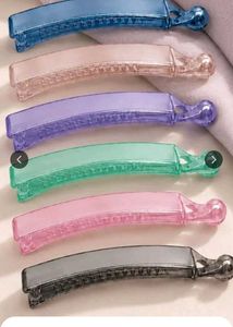 EVOGIRL brand set of 10 Colorful Banana Hair Clips