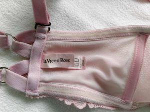 Elegant Lace Trimmed Pink Balconette Bra