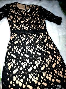 Elegant Black Lace Dress
