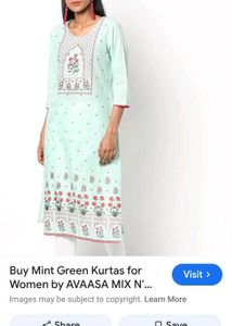 Melange Red Printed A-Line Kurta..