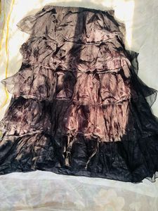 Tiered Black Tulle Skirt
