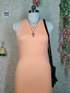 Ribbed Knit Sleeveless Dress