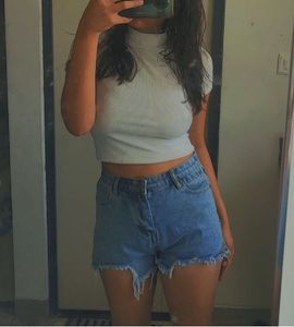 Cute Blue Denim Shorts