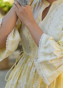 Yellow Tiered Maxi Dress