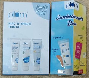 Plum Niacinamide Skincare Trio &amp; Sunscreen pack🌷