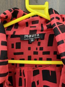 Women's Pink &amp; Black Geometric Print Shirt