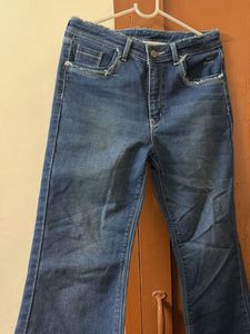 Women's Blue Flare Jeans