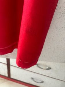Vibrant Red Kurta with Floral Embroidery