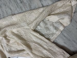 Cream Knit Shrug Sweater