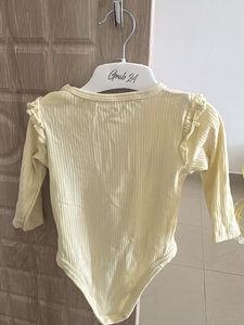 Cute Baby Girl's Yellow Bodysuit