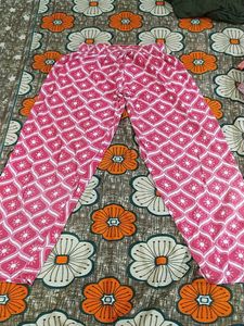 Pink Printed Palazzo Pants