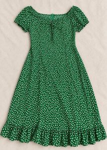 Chic Green Floral Print Mini Dress
