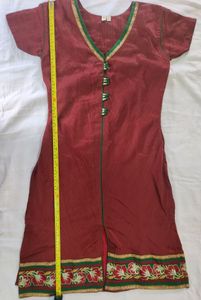 Red &amp; Green Salwar Kameez Suit + Dupatta