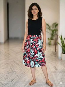 Floral Print Midi Dress