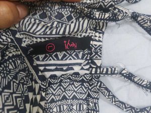Boho Print Tie-Back Mini Dress