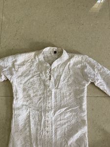 Elegant White Chikankari Kurta