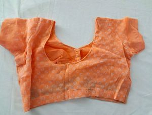 Flower Design Saree With Blouse