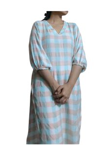 Pastel Plaid Tunic Top