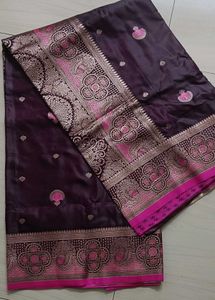 Exquisite Satin Silk Saree