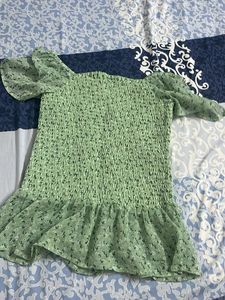 Floral Smocked Puff Sleeve Top