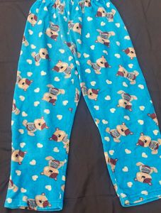 Cute Blue Teddy Bear Print Top