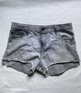 Gray Denim Shorts(A Slight stain on some part)