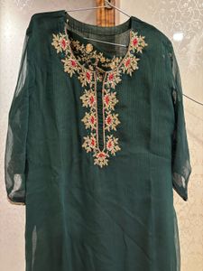 Elegant Embroidered Kurta Set with Dupatta