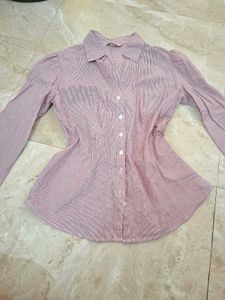 Chic Striped Button-Up Shirt