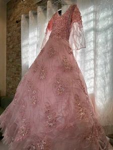 Beautiful Pink Embellished Gown